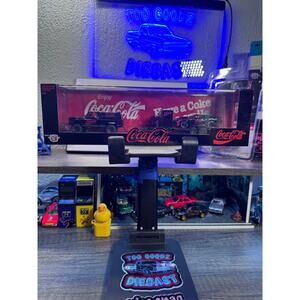 M2 Machines Hauler Coca Cola 73 Chevy Cheyenne super 10 & 85 Camaro IrocZ